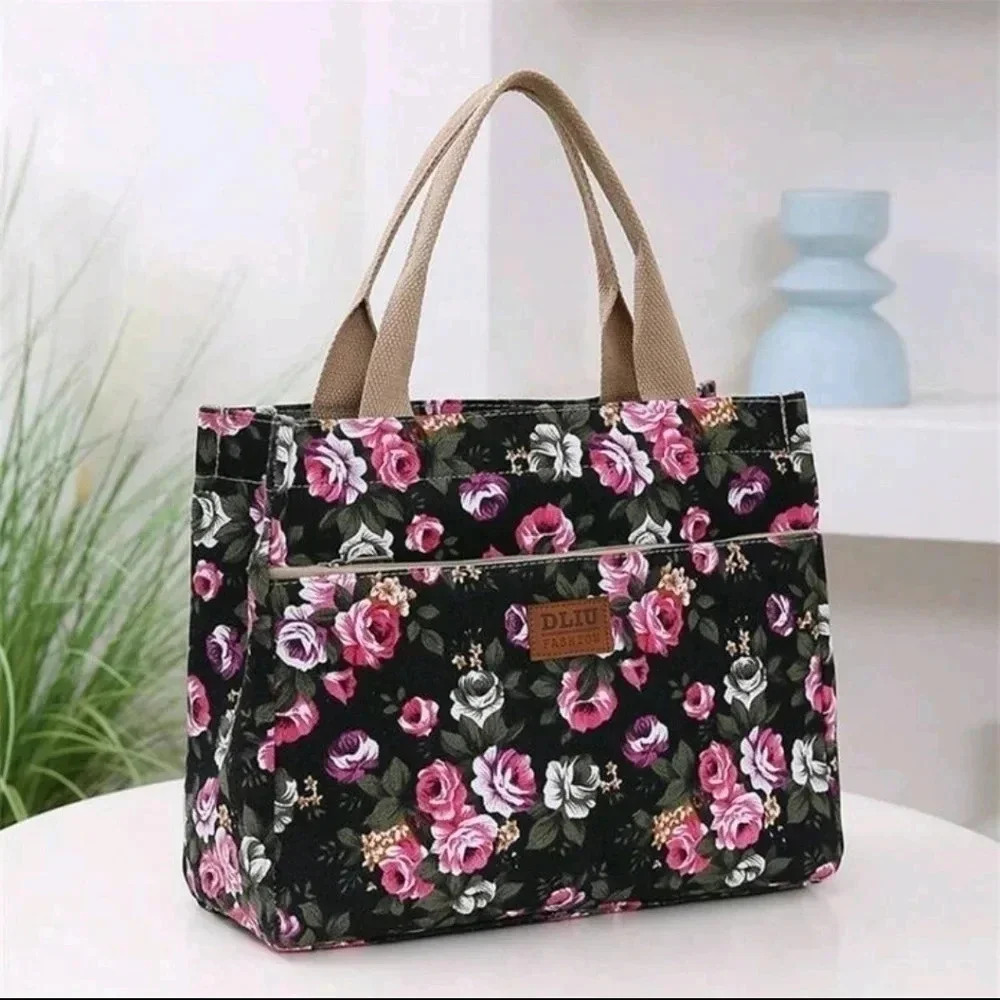 Cute flower crossbody bag womens handbag purse satchel floral pattern